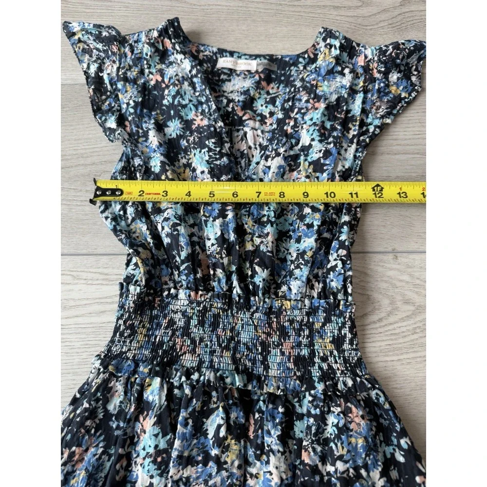 Ramy Brook Jessie Bloom Printed Dress Mini Colorful | Navy Multi | Women Size XS